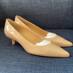 Talbots Patent Kitten Heel Pumps